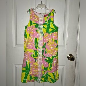 Lily Pulitzer (Target ) girls dress L (10/12) flamingos